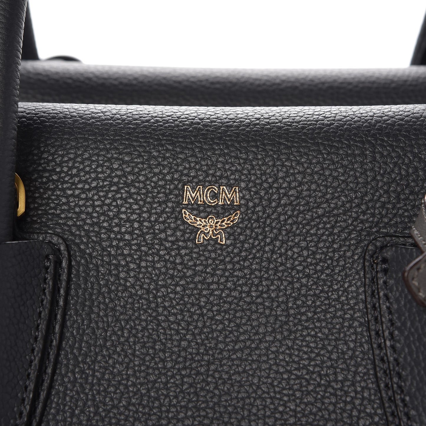 Grained Calfskin Medium Milla Tote Phantom Grey