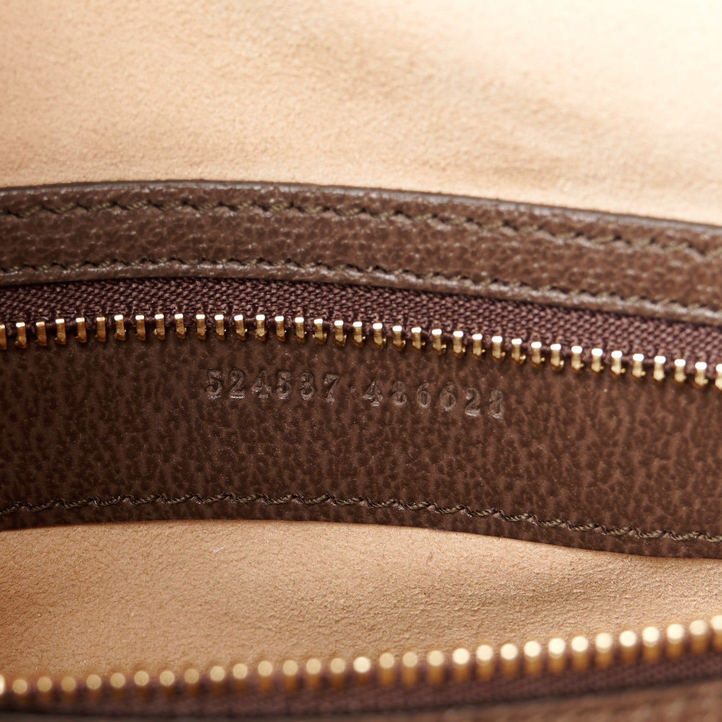 GG Supreme Monogram Web Medium Ophidia Tote Bag Brown