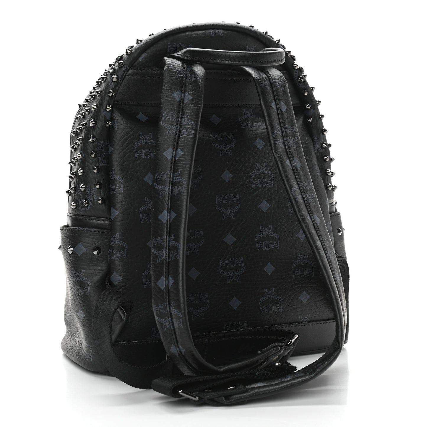 Visetos Swarovski Studded Small Diamond Backpack Black