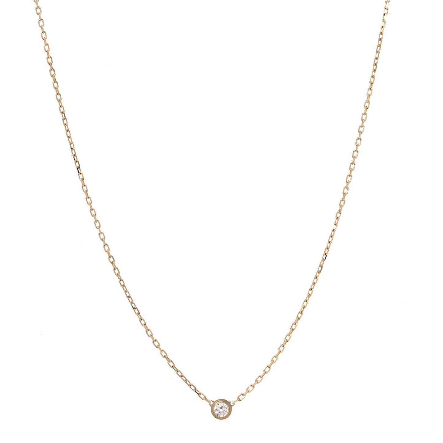 18K Yellow Gold Diamond SM D'Amour Pendant Necklace