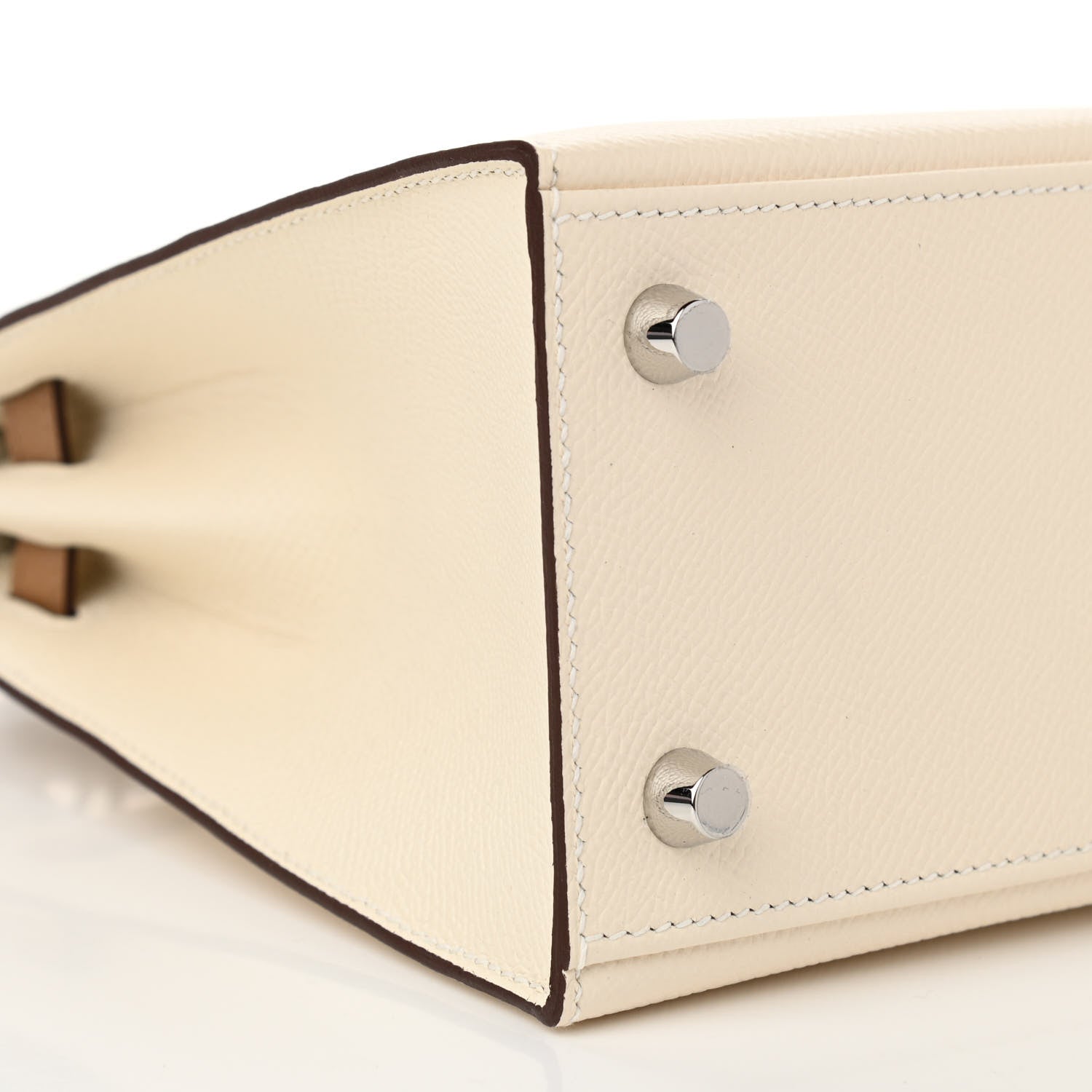 Hermes Epsom Tri-Color Kelly Sellier 25 Nata Chai Gris Meyer 9 of 11