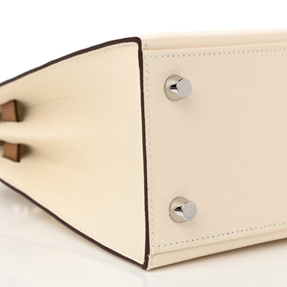 Hermes Epsom Tri-Color Kelly Sellier 25 Nata Chai Gris Meyer 9 of 11
