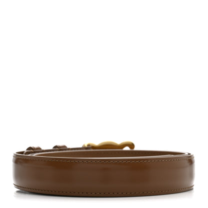 Celine Box Calfskin Medium 25mm Triomphe Belt 95 Tan 2 of 6