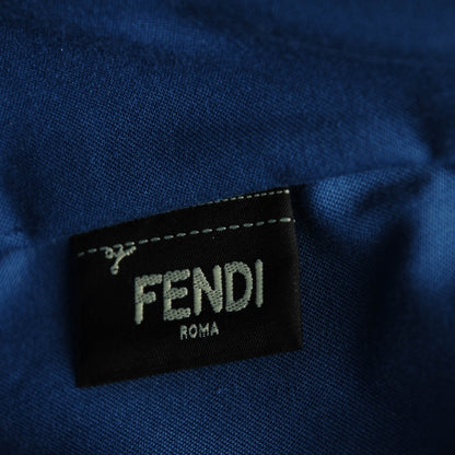 Fendi Vitello Elite Cuoio Monster Buggies Medium Roll Tote Black Multicolor Blue Cobalto 7 of 8