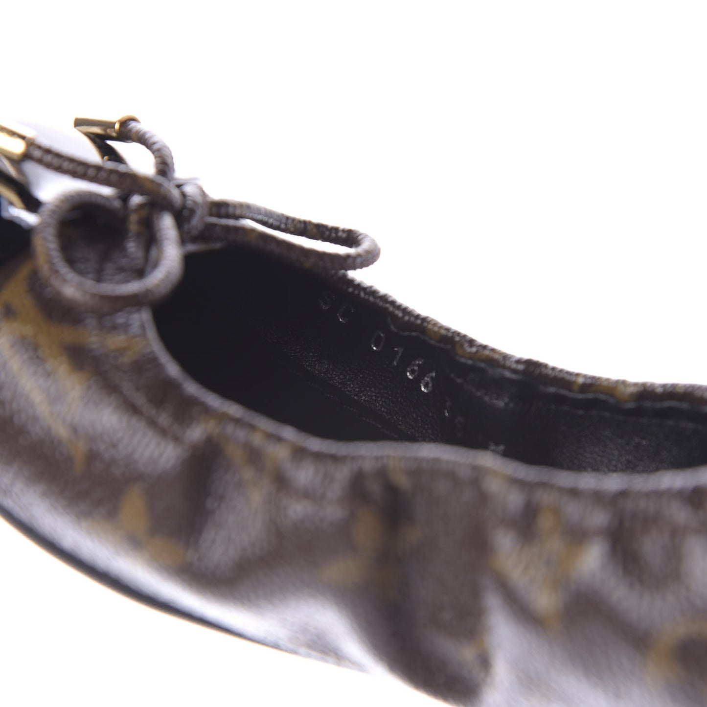 Monogram Flirty Ballerina Flats 35 Black