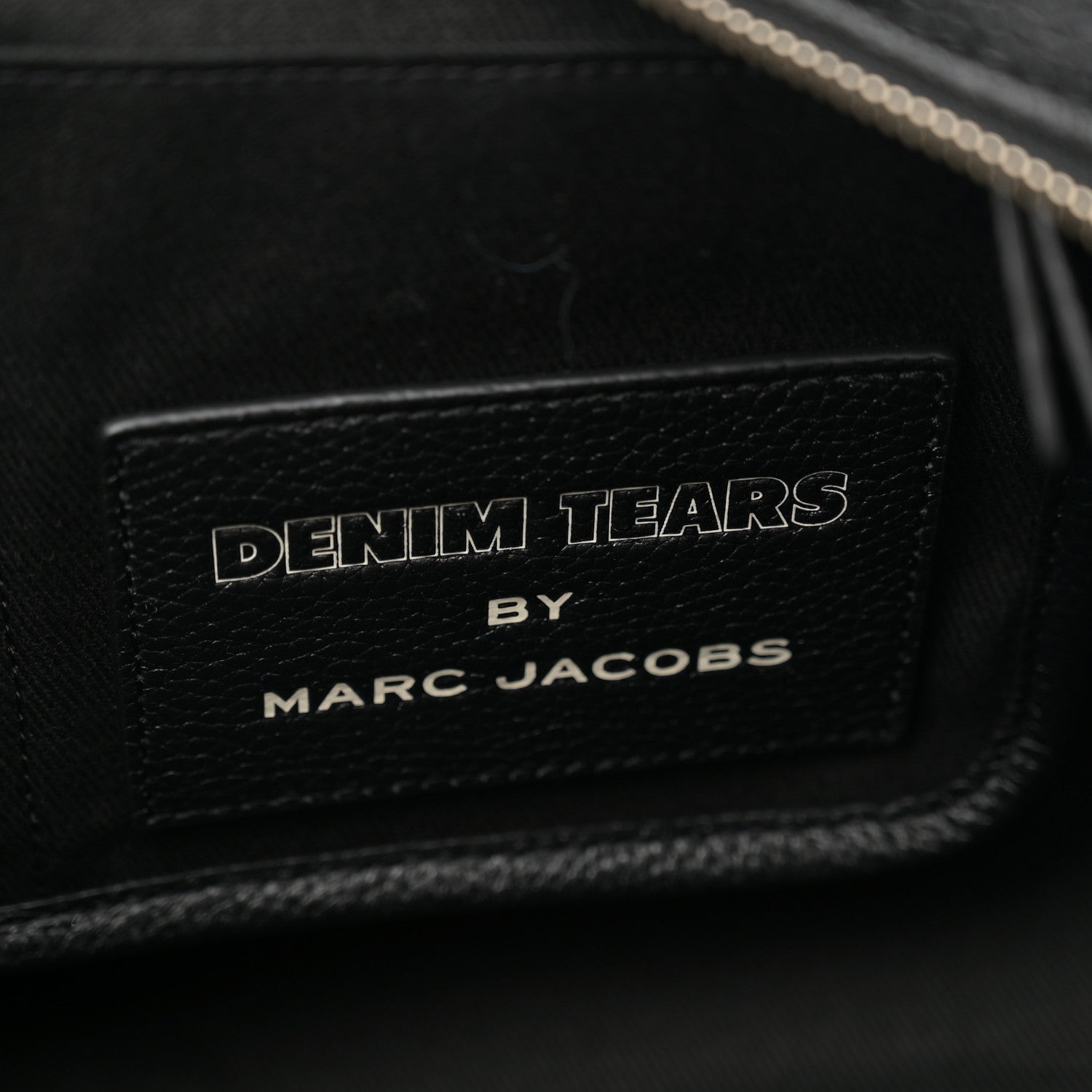 Marc Jacobs x Denim Tears Grained Calfskin Medium The Tote Bag Black 6 of 10