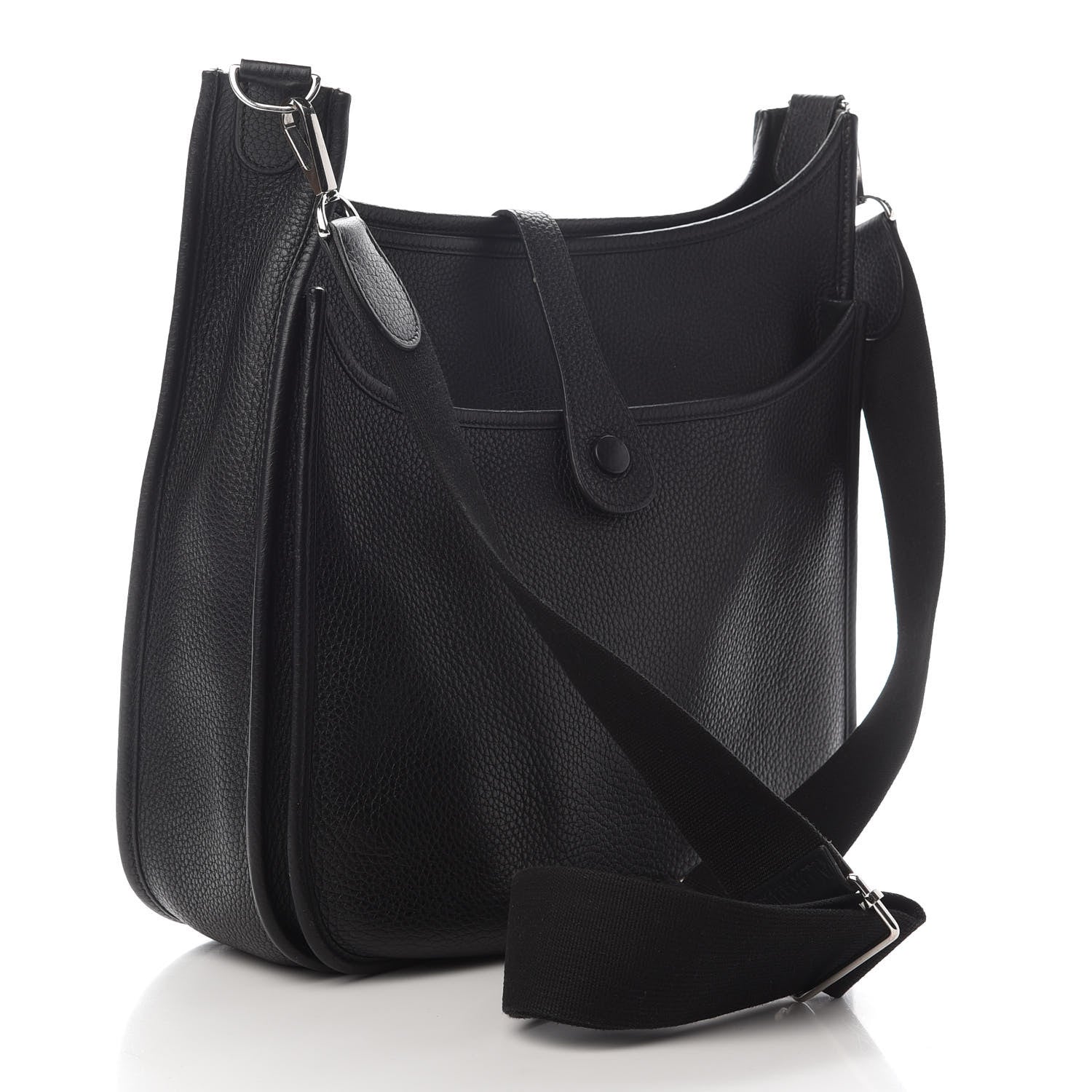 Hermes Taurillon Clemence Evelyne III GM Black 2 of 9