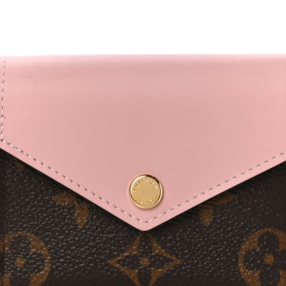 Louis Vuitton Monogram Zoe Wallet Rose Ballerine 7 of 10