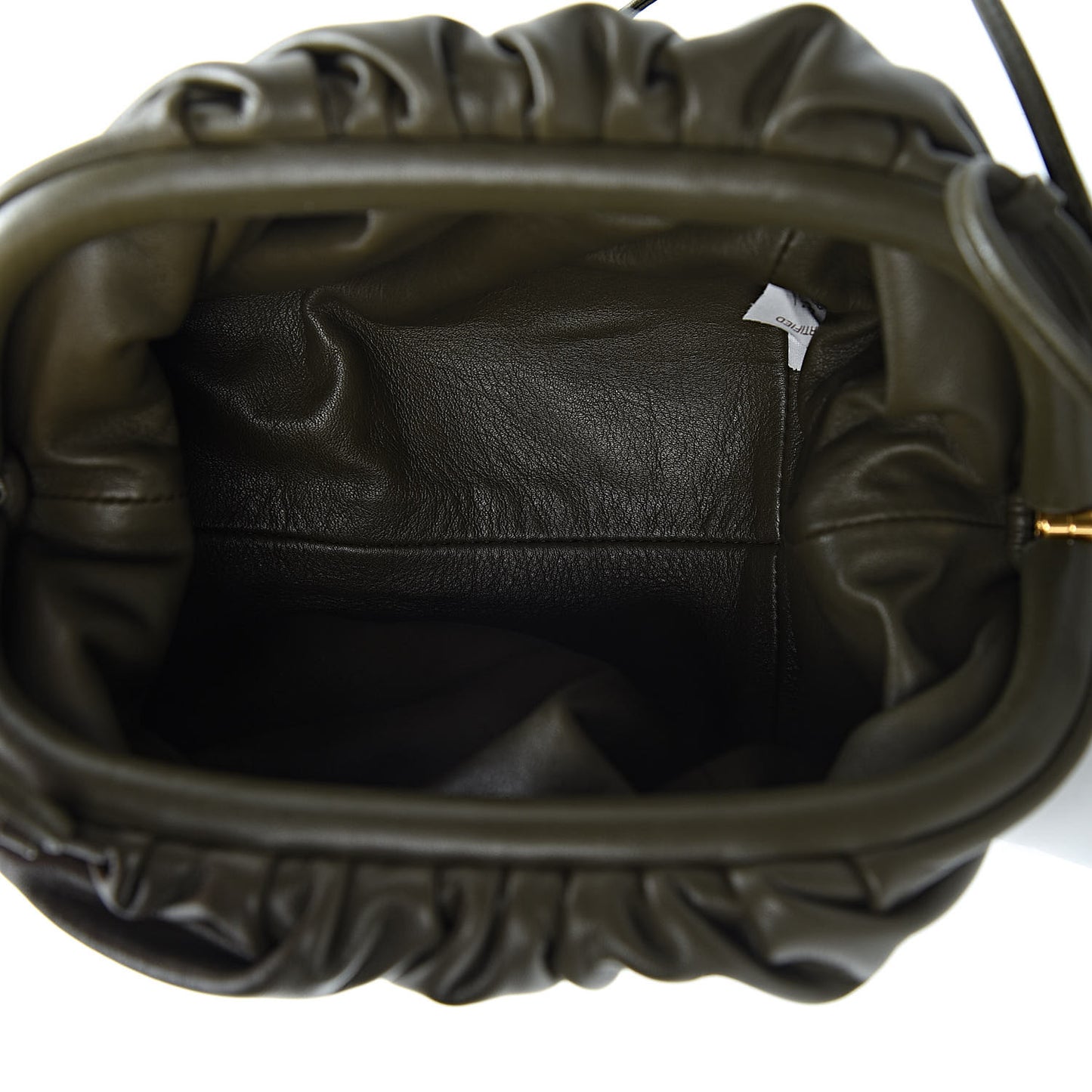 Butter Calfskin The Mini Pouch Kaki Fondente