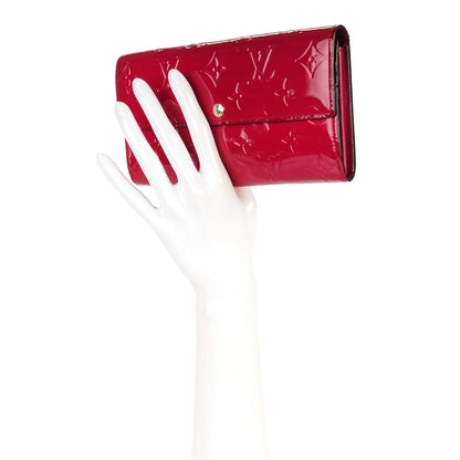 Louis Vuitton Vernis Sarah Wallet Rose Indien 2 of 7