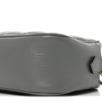 Gucci Calfskin Matelasse Aria Small GG Marmont Chain Shoulder Bag Deep Grey 11 of 11