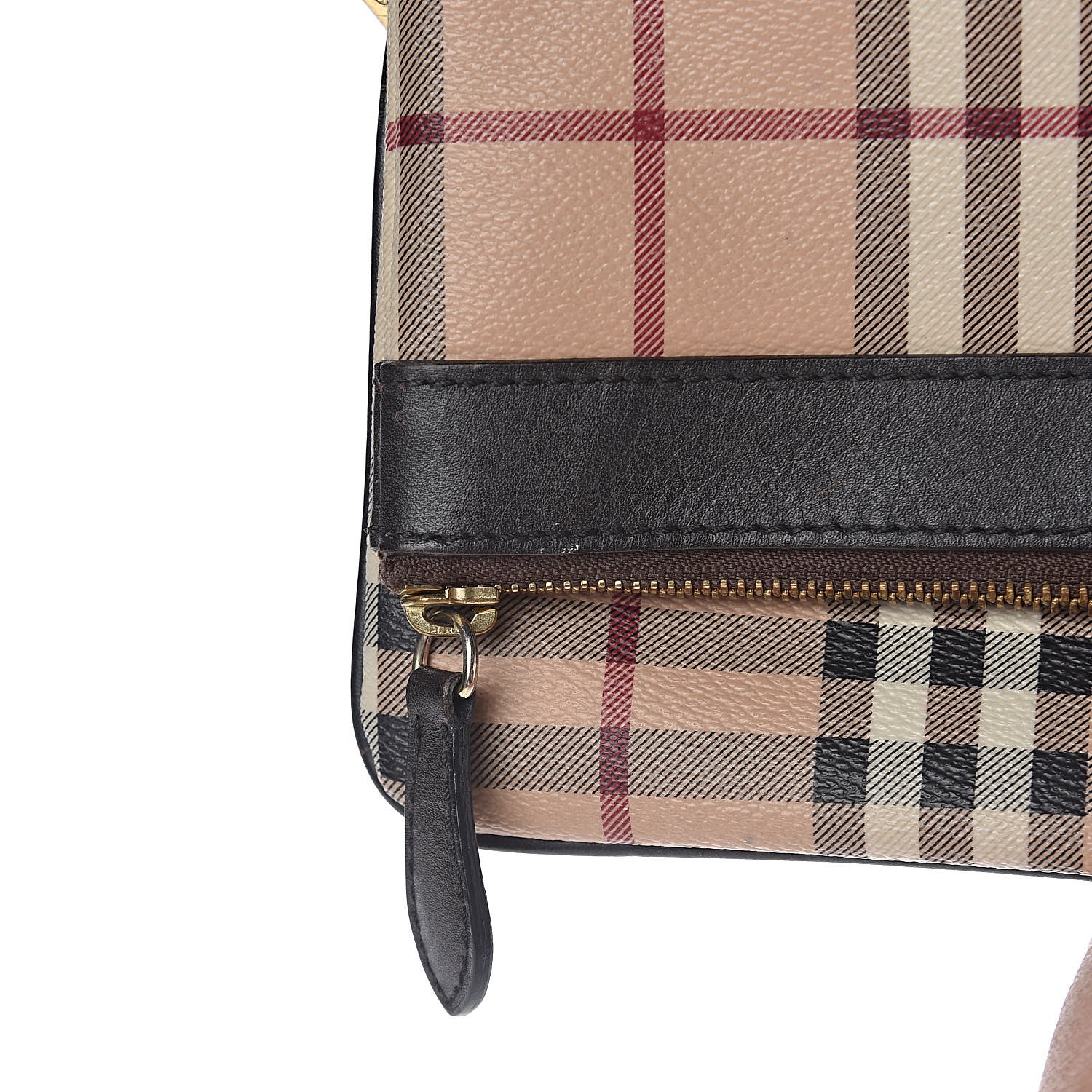 Burberry Haymarket Check Adeline Foldover Clutch Brown 9 of 10