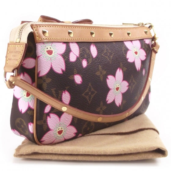 Louis Vuitton Monogram Cherry Blossom Pochette Accessories Brown 3 of 10