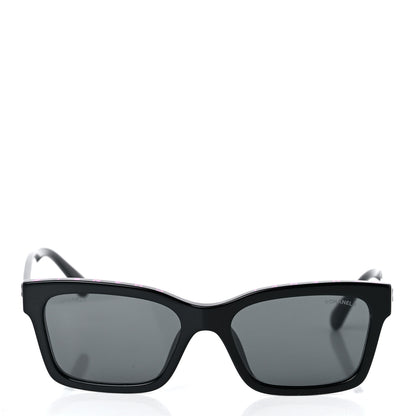 Chanel Acetate Polarized Square Sunglasses 5417-A Black 4 of 10
