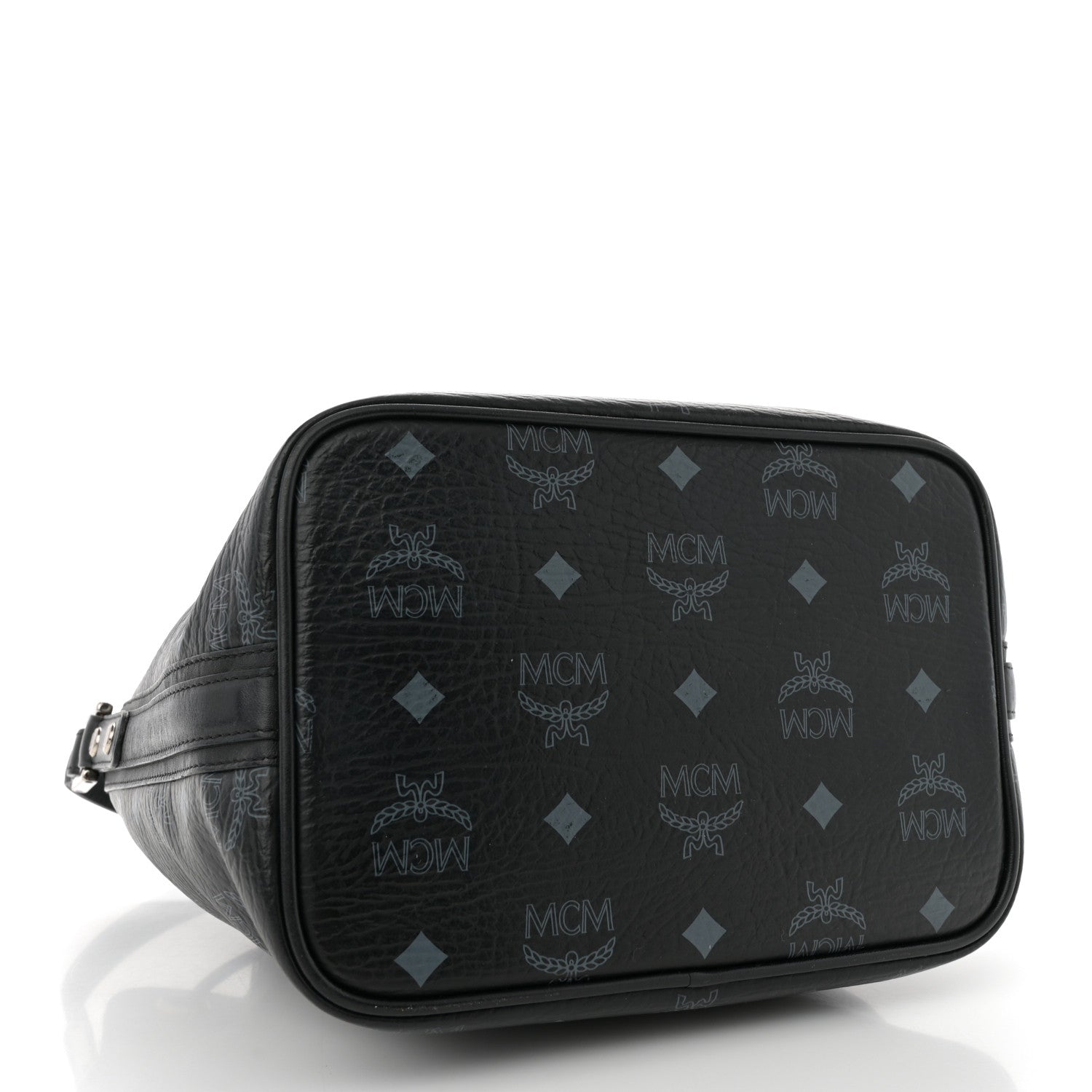 MCM Visetos Essential Drawstring Bucket Bag Black 4 of 11