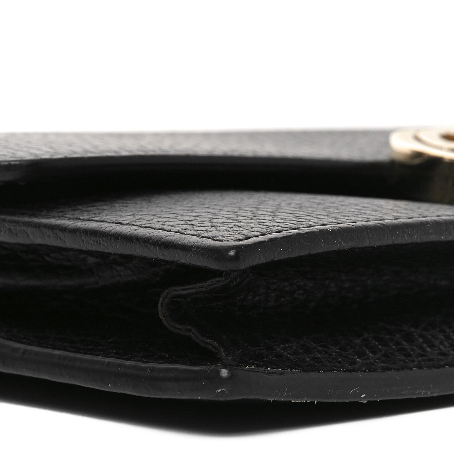 Gucci Dollar Calfskin Interlocking G Chain Wallet Black 9 of 11