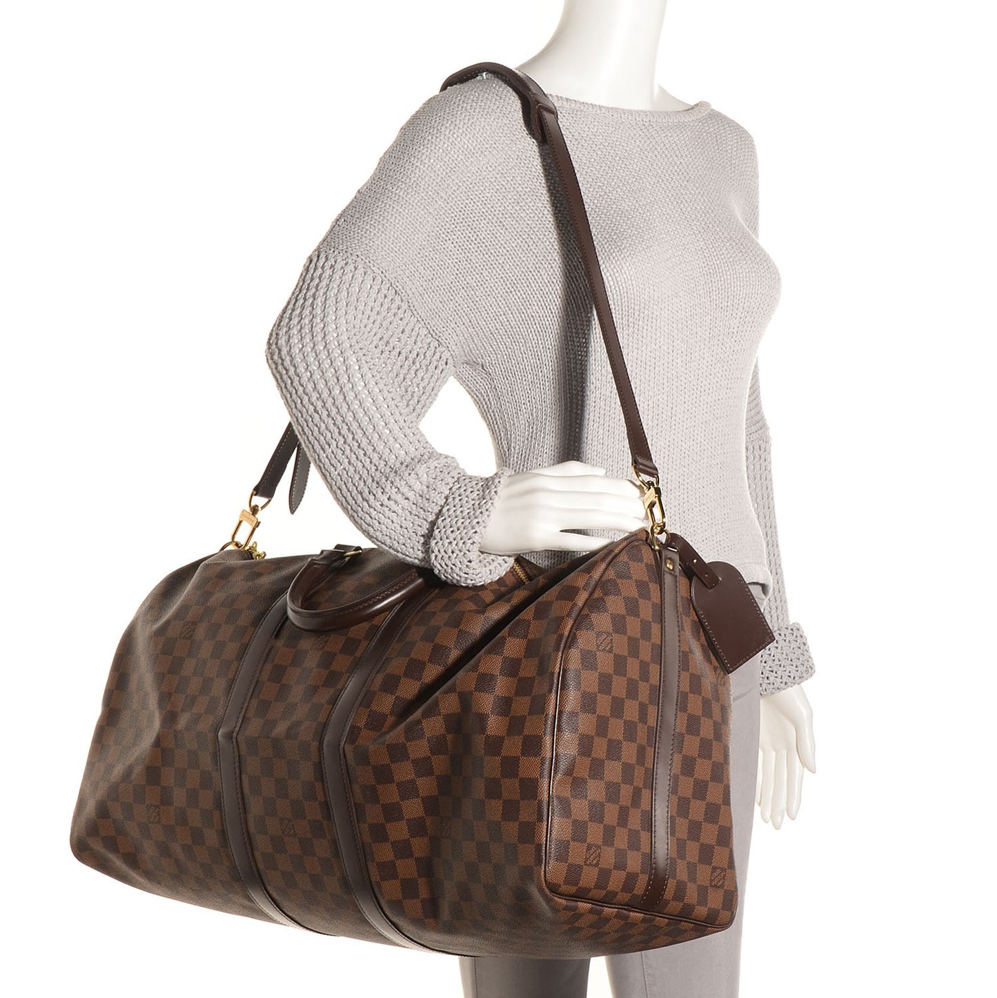 Damier Ebene Keepall Bandouliere 55