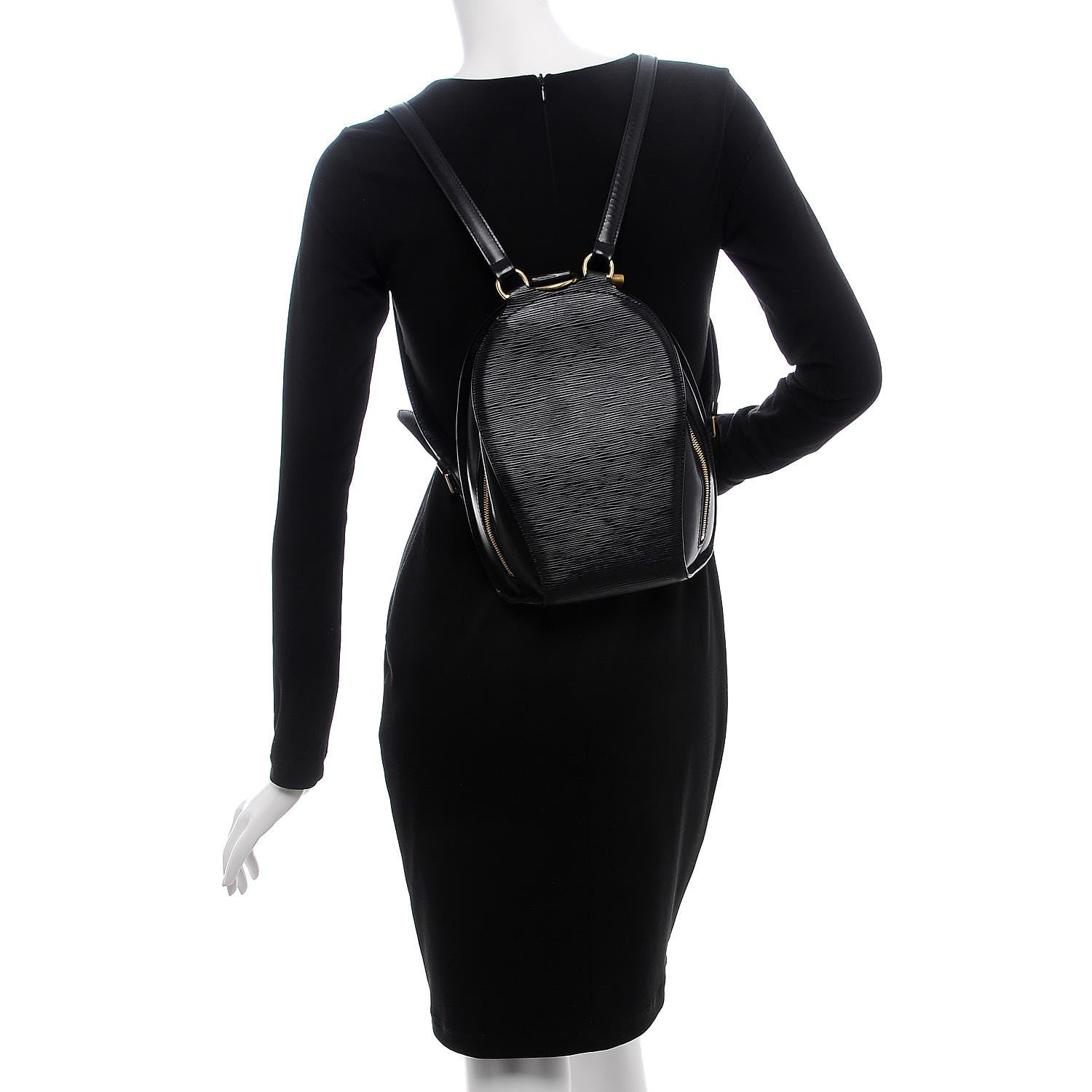 Louis Vuitton Epi Mabillon Backpack Black 2 of 6