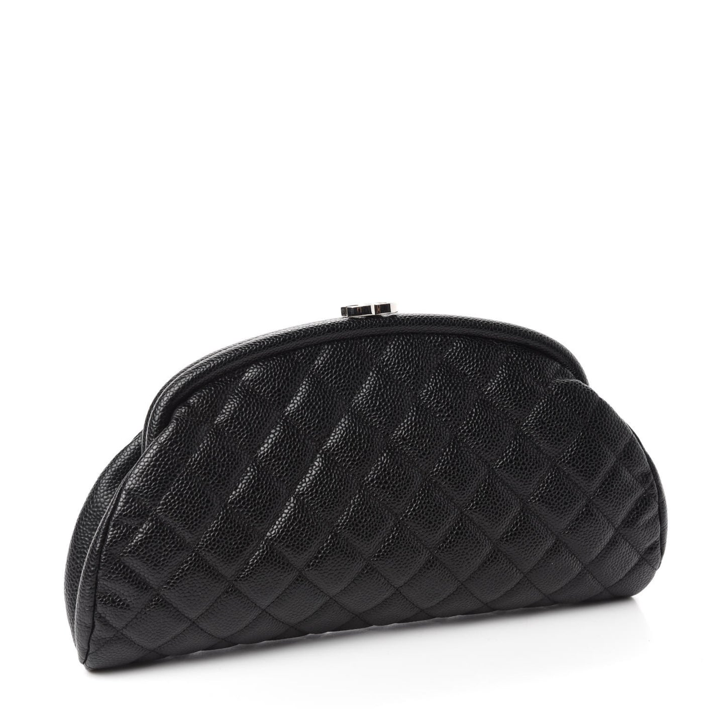 Caviar Quilted Timeless Clutch Black