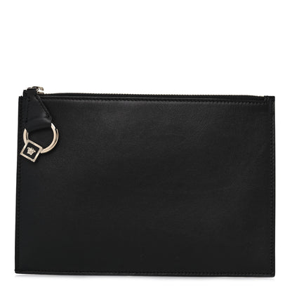 Versace Calfskin Pouch Black 1 of 12