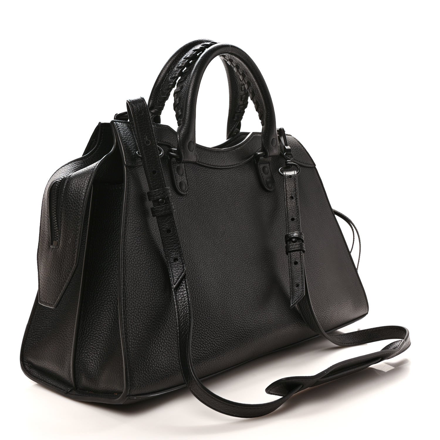 Balenciaga Grained Calfskin Black Hardware Neo Classic City Black 4 of 9