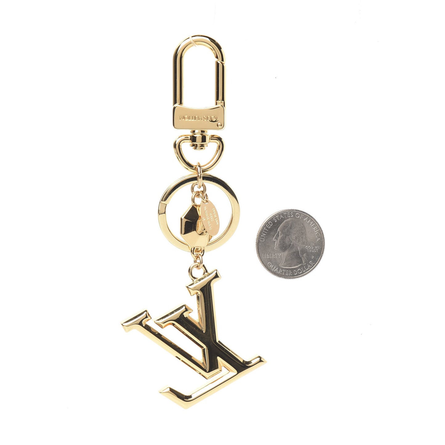 LV Facettes Bag Charm Key Holder Gold