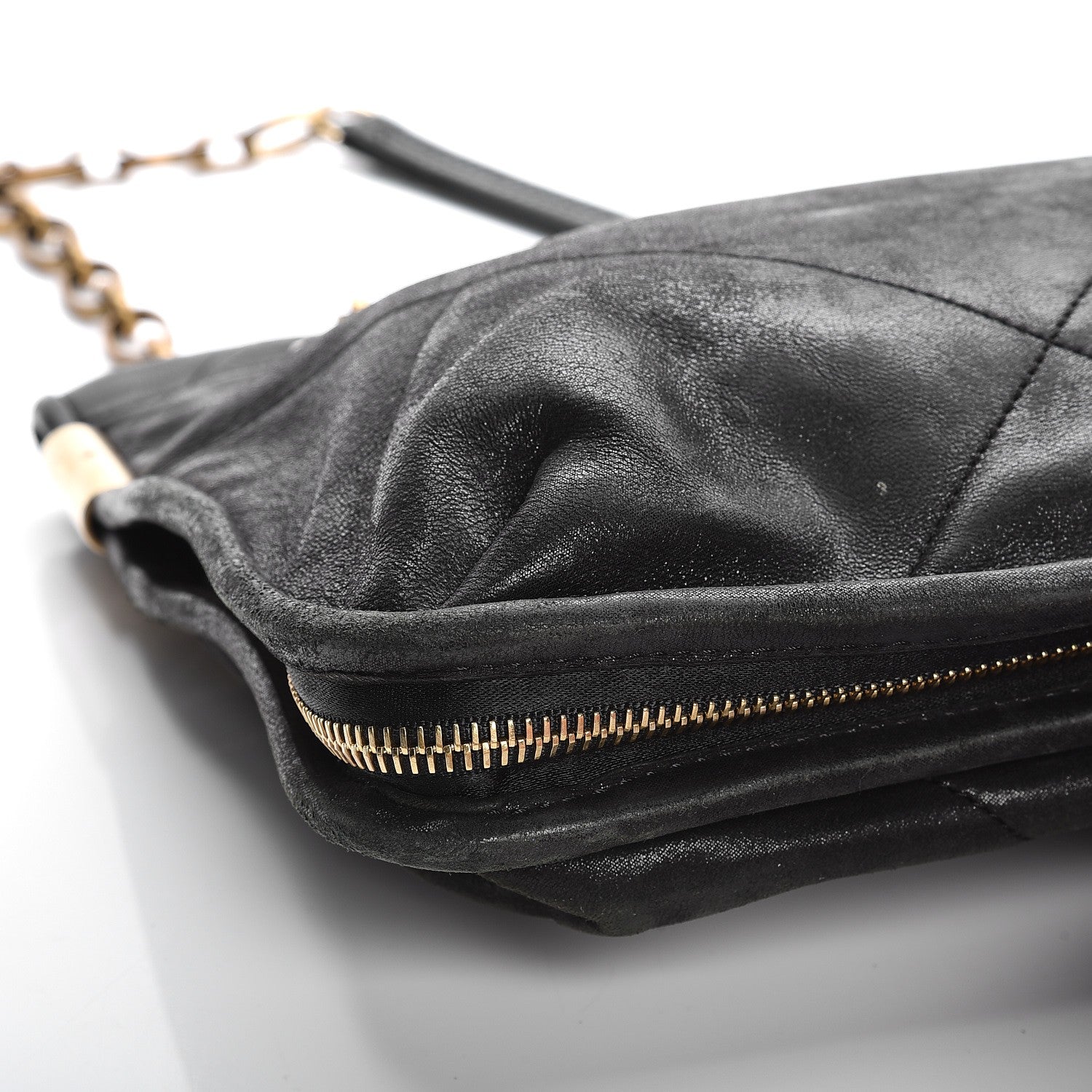 Lanvin Lambskin Quilted Medium Amalia Shoulder Bag Black 9 of 10