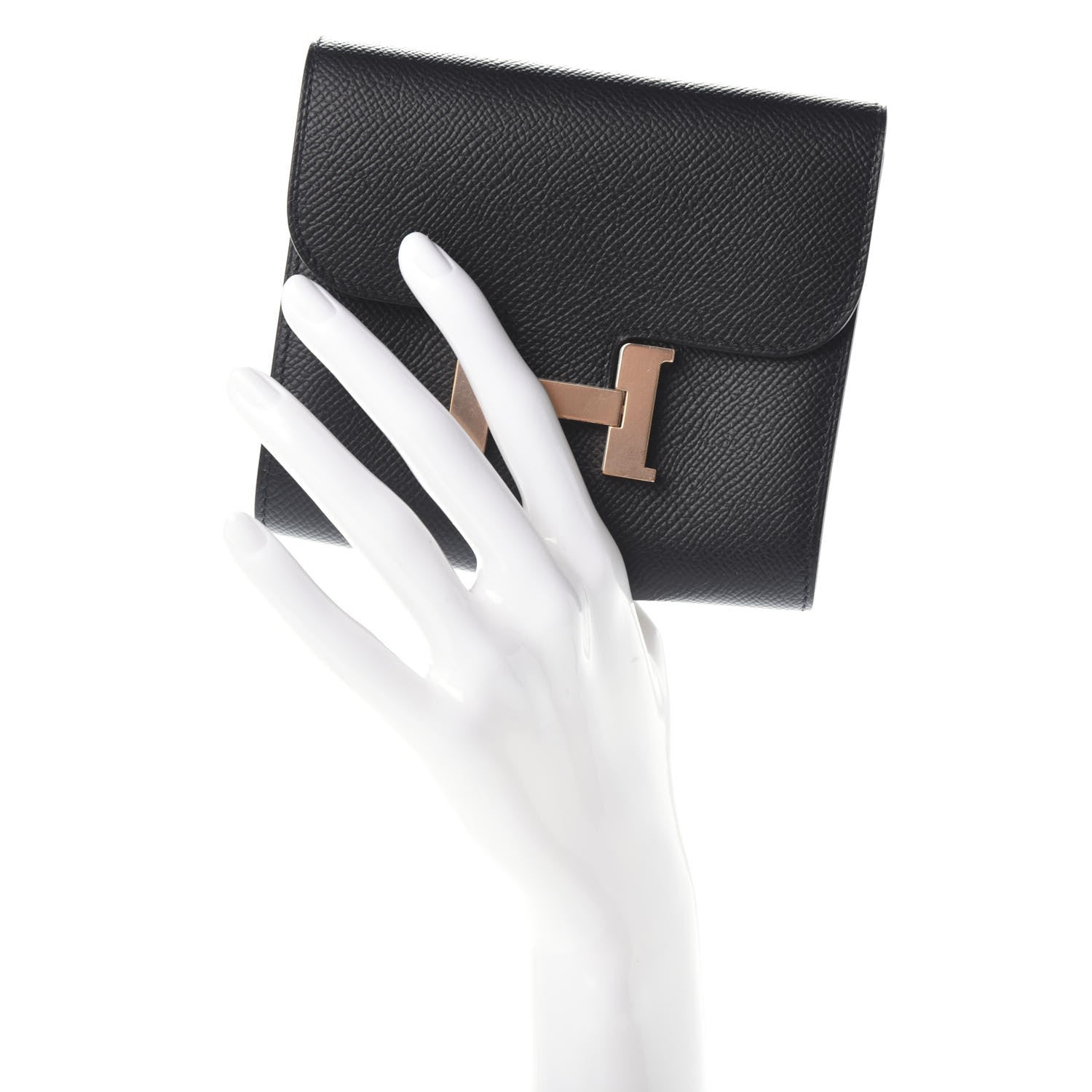 Hermes Epsom Constance Short Wallet Black 2 of 6