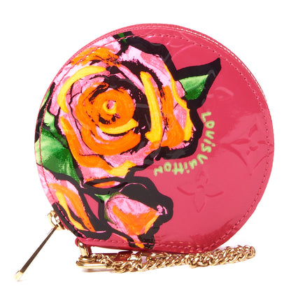 Louis Vuitton Vernis Roses Chapeau Coin Purse Rose Pop 1 of 8