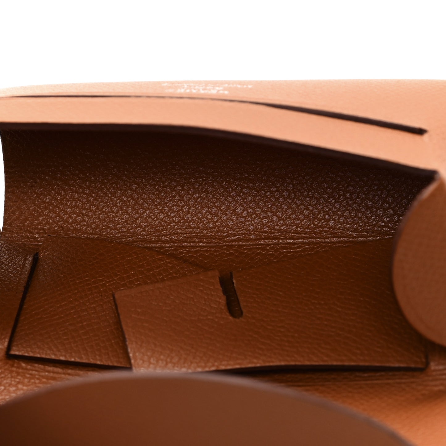Grained Madame Calfskin Lipstick Case with Mirror Gold