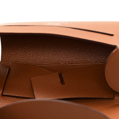 Hermes Grained Madame Calfskin Lipstick Case with Mirror Gold 6 of 11