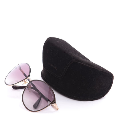 Tom Ford Penelope Vintage Round Sunglasses TF320 Brown 9 of 9