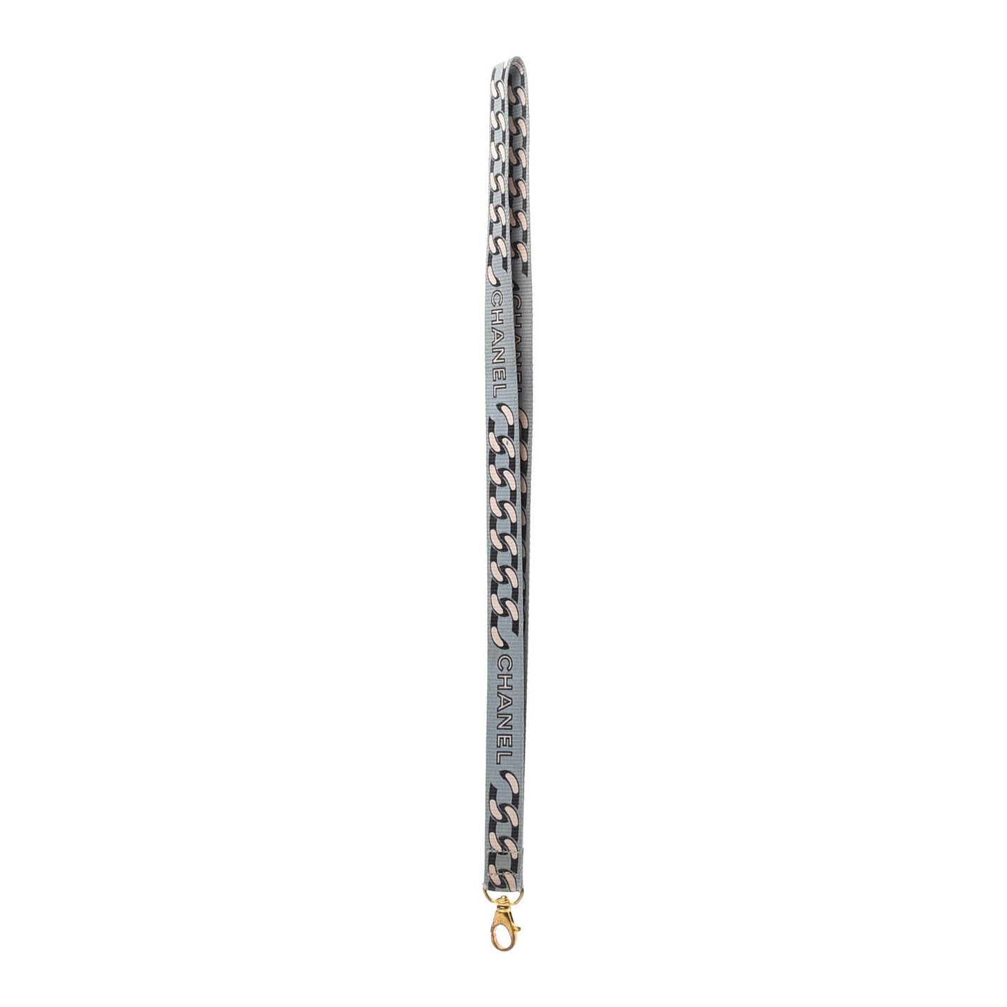 CC Lanyard Necklace Blue Gold