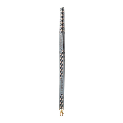 Chanel CC Lanyard Necklace Blue Gold 1 of 5