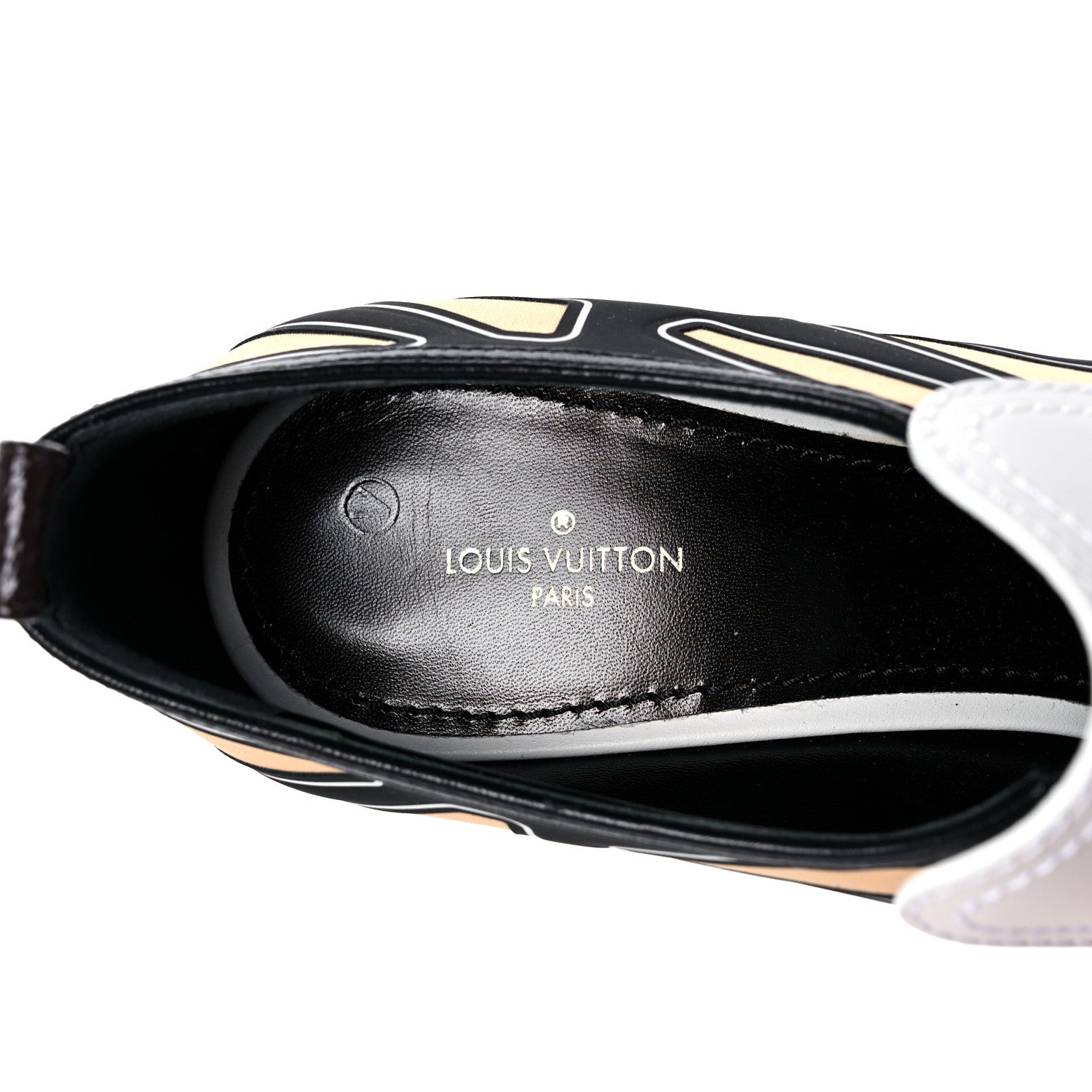 Louis Vuitton Calfskin Swift Loafers 39 Black White 7 of 8