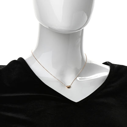 Tiffany 18K Rose Gold 9mm Elsa Peretti Bean Pendant Necklace 2 of 7