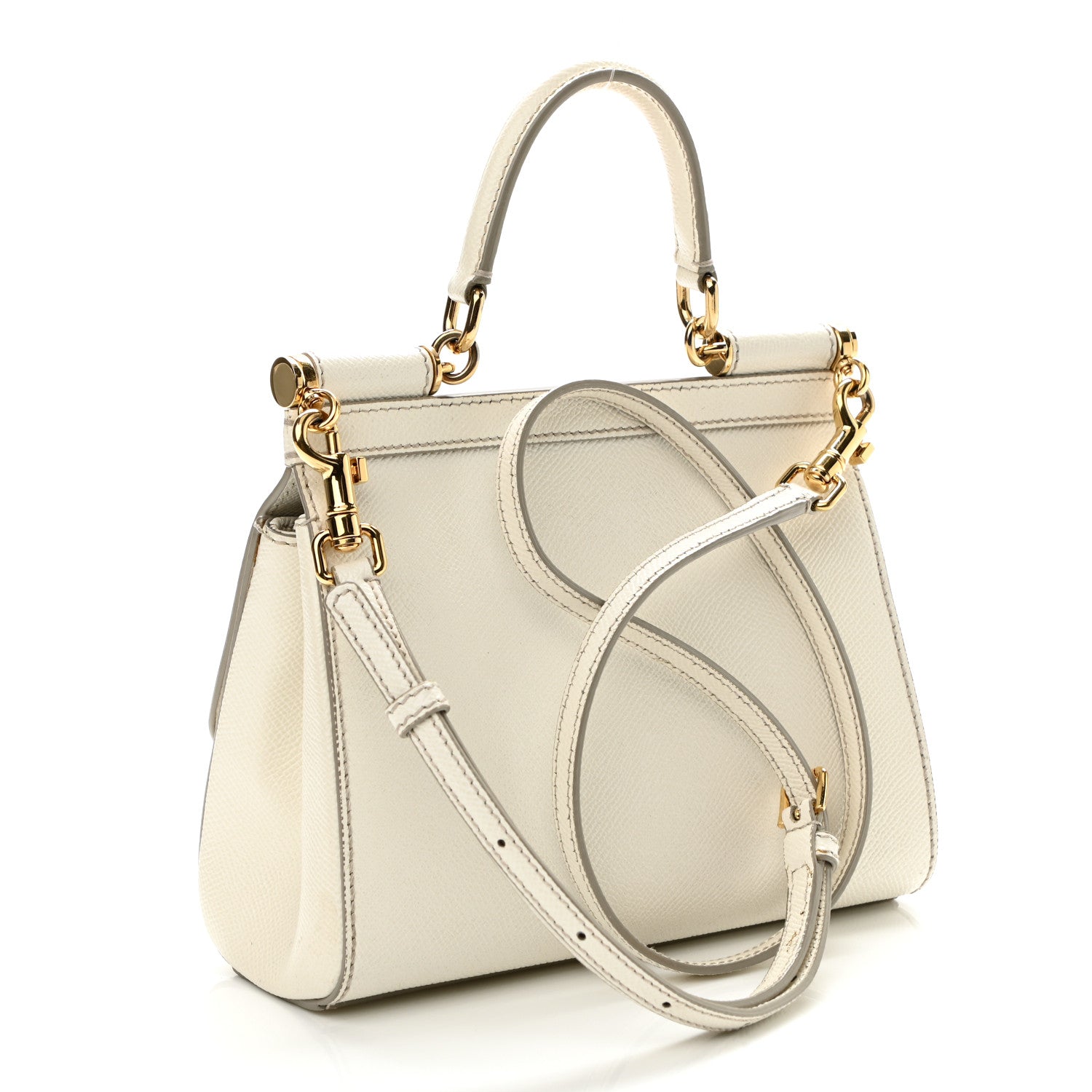 Dolce & Gabbana Dauphine Small Miss Sicily Satchel White 3 of 17