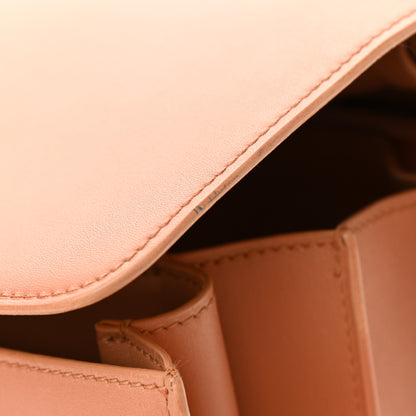 Celine Box Calfskin Medium Classic Box Flap Bag Nude 18 of 21