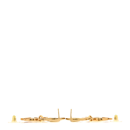 Chanel Metal CC Swirl Dangle Earrings Gold 3 of 6