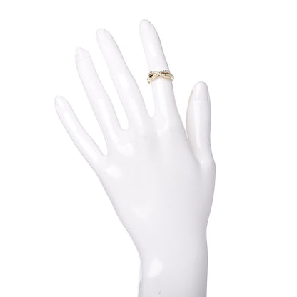 Tiffany 18K Yellow Gold Diamond Infinity Ring 47 4.25 2 of 5