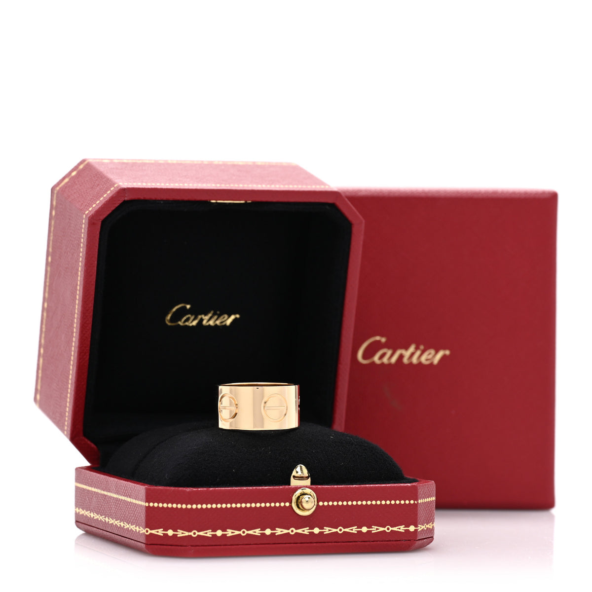 Cartier 18K Yellow Gold 11mm LOVE Ring 57 8 5 of 5