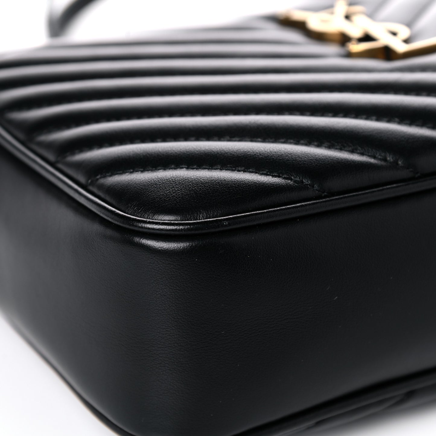 Calfskin Matelasse Monogram Lou Camera Bag Black