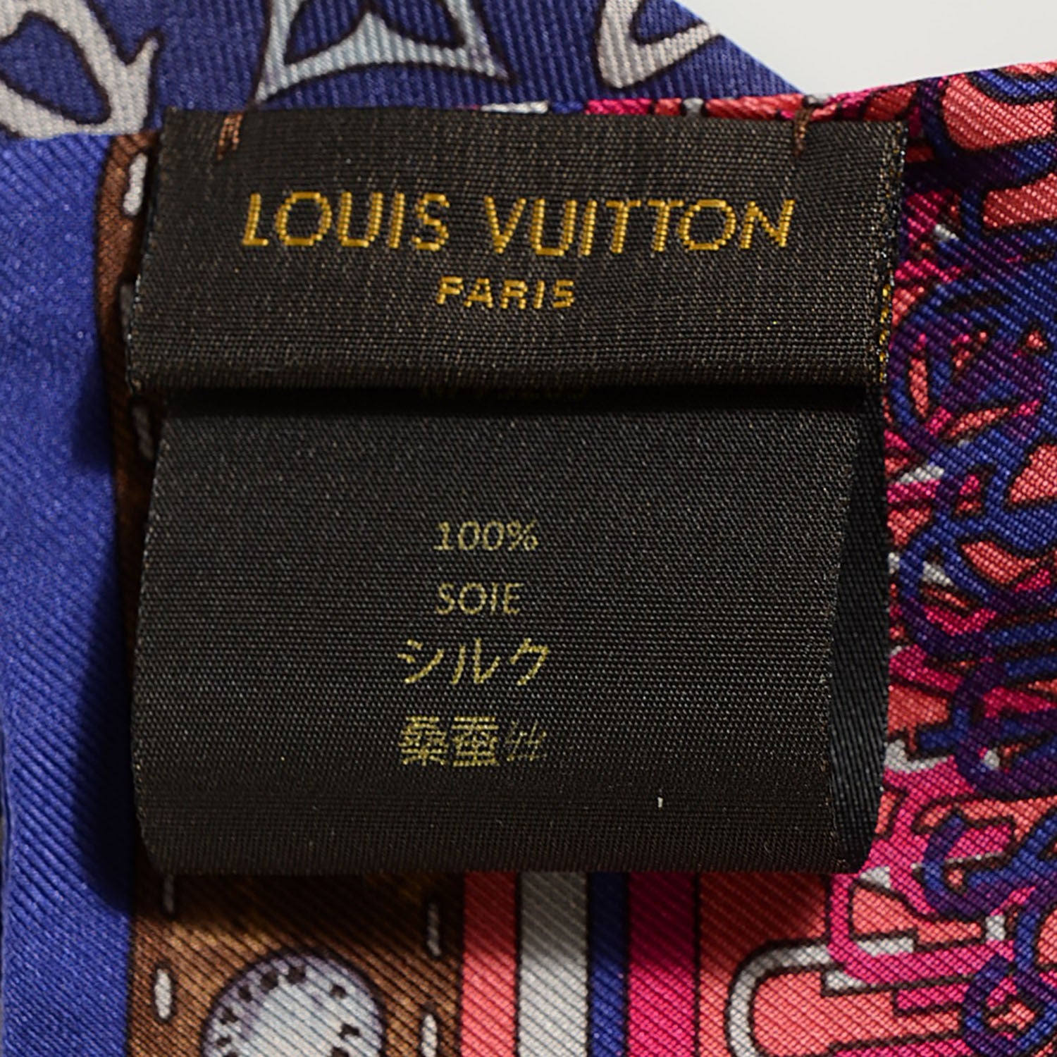 Louis Vuitton Silk Monogram Map Bandeau 4 of 5