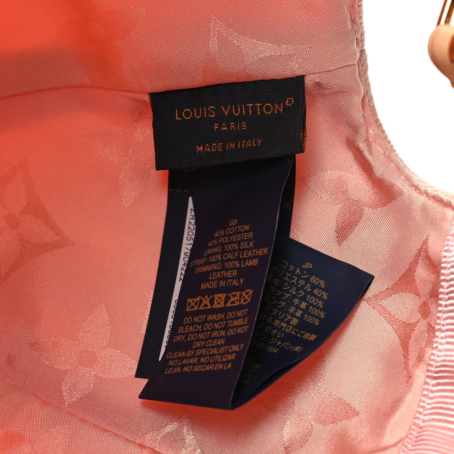Louis Vuitton Cotton Monogram Jacquard Be My Cap Pink 8 of 8