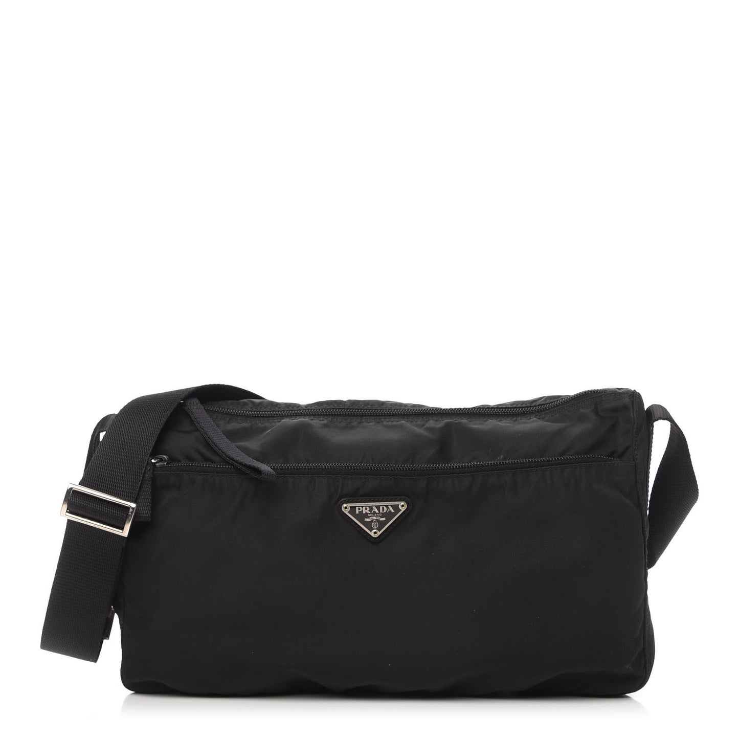 Tessuto Nylon Messenger Bag Black