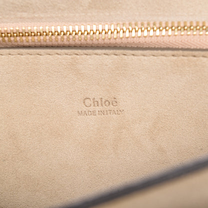 Chloe Calfskin Suede Medium Faye Shoulder Bag Motty Grey 7 of 7