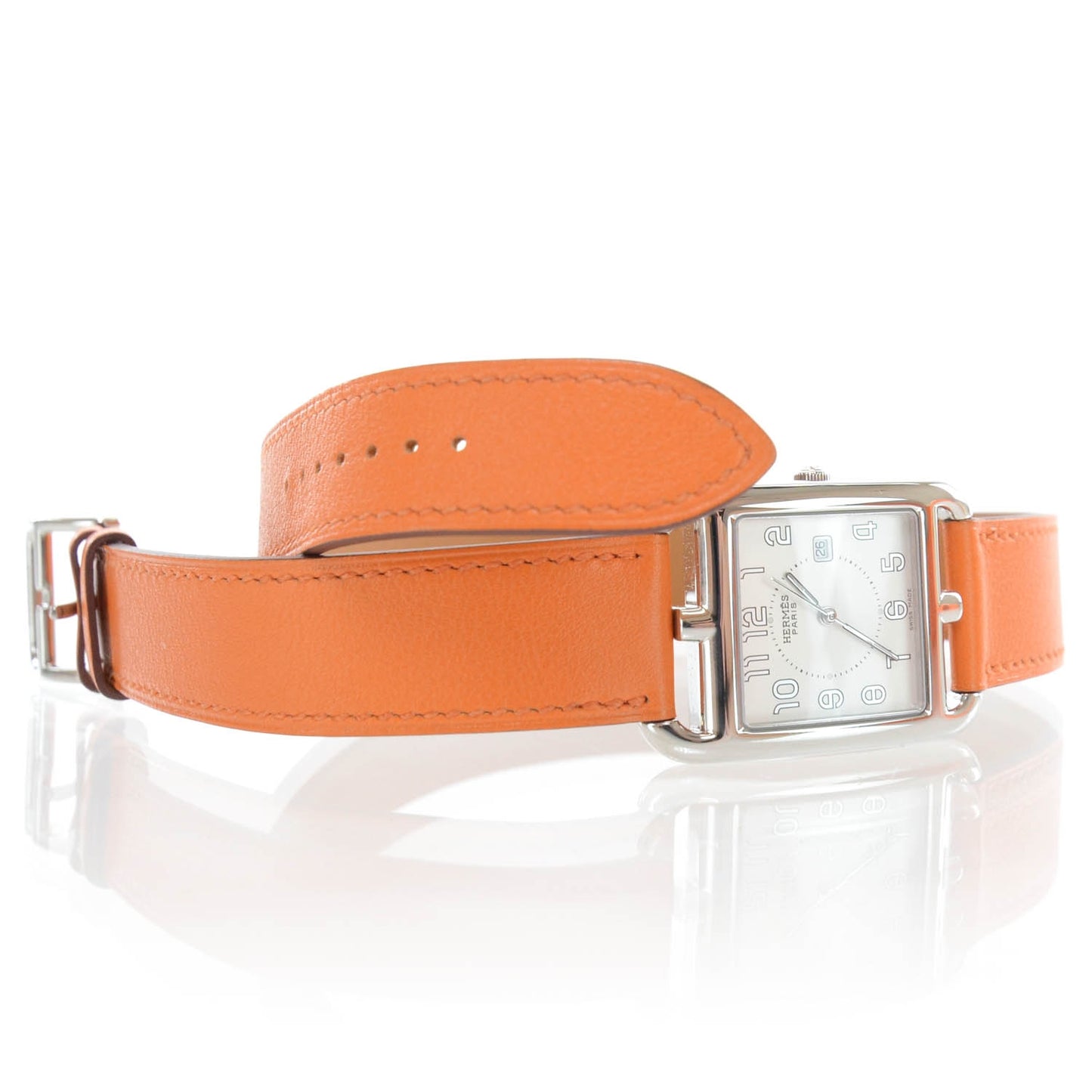 Swift Leather Cape Cod GM Double Tour Watch Orange
