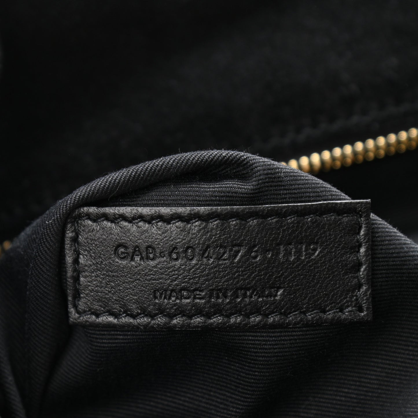 Crocodile Embossed Patent Leather Monogram Tassel Kate 99 Black