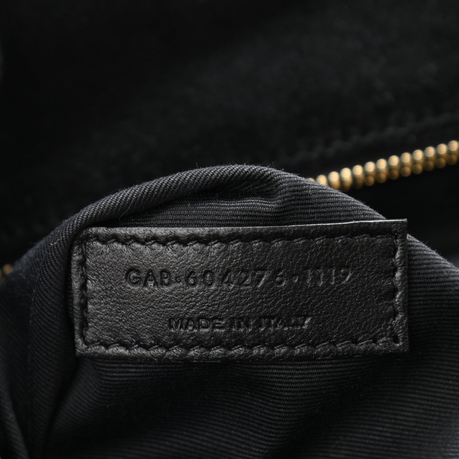 Saint Laurent Crocodile Embossed Patent Leather Monogram Tassel Kate 99 Black 7 of 10