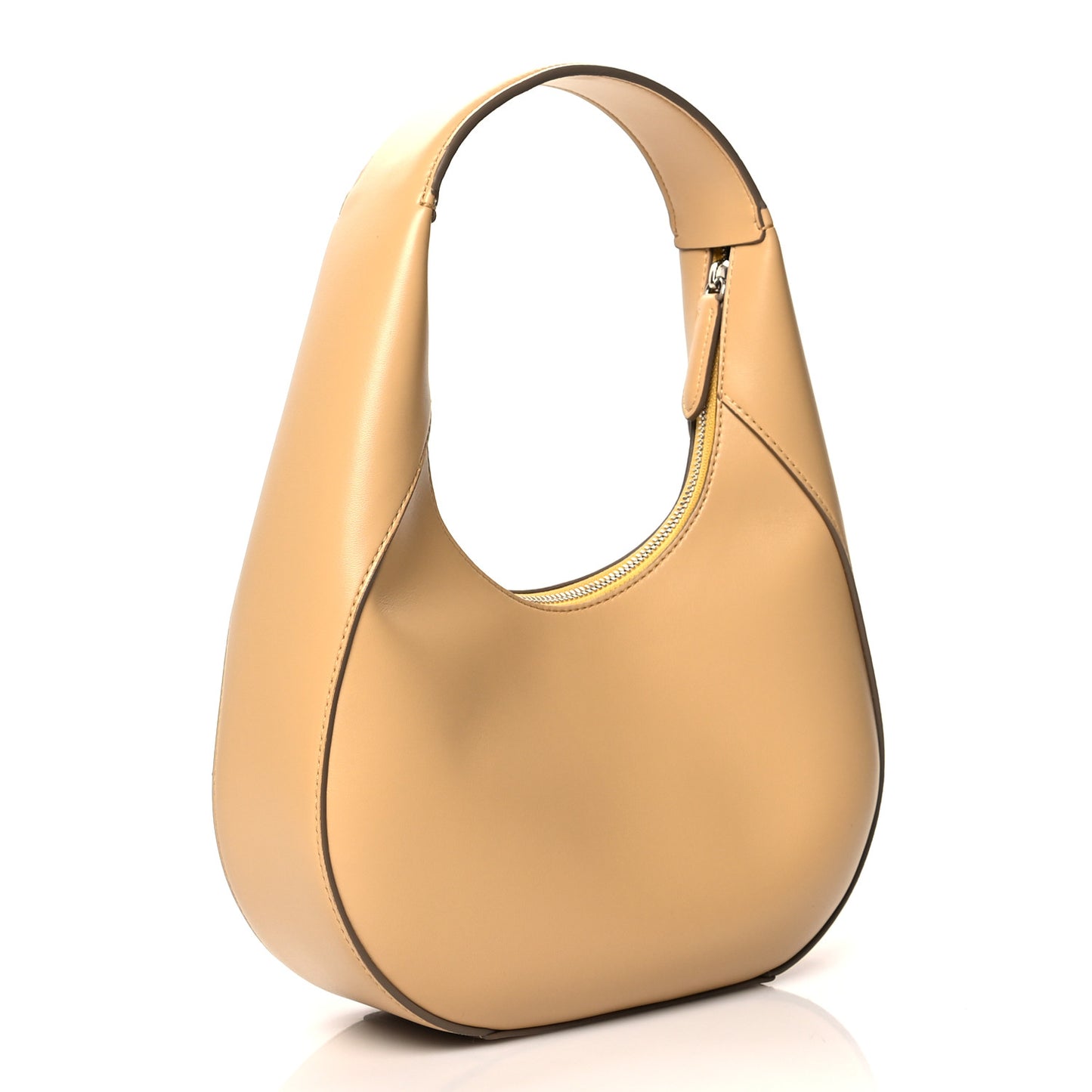 Eco Alter Nappa Perforated Logo Small Hobo Natural